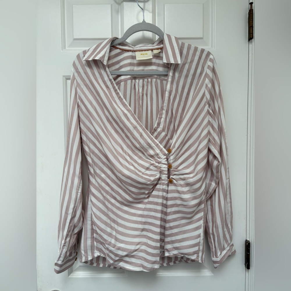 Anthropologie Maeve Mariana Striped Blouse